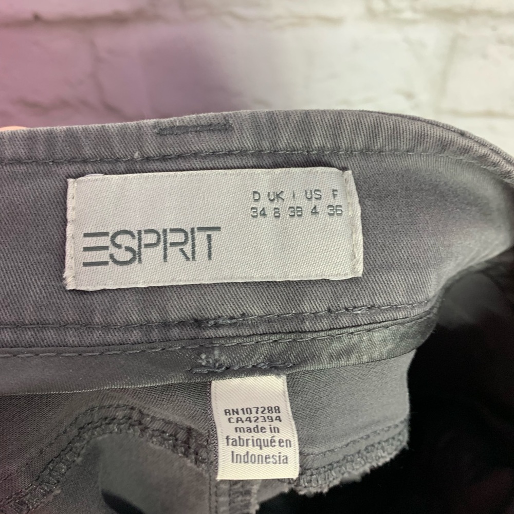 ESPIRIT Gray Pencil Zipper Pocket Mini Skirt NWT - Picture 6 of 8